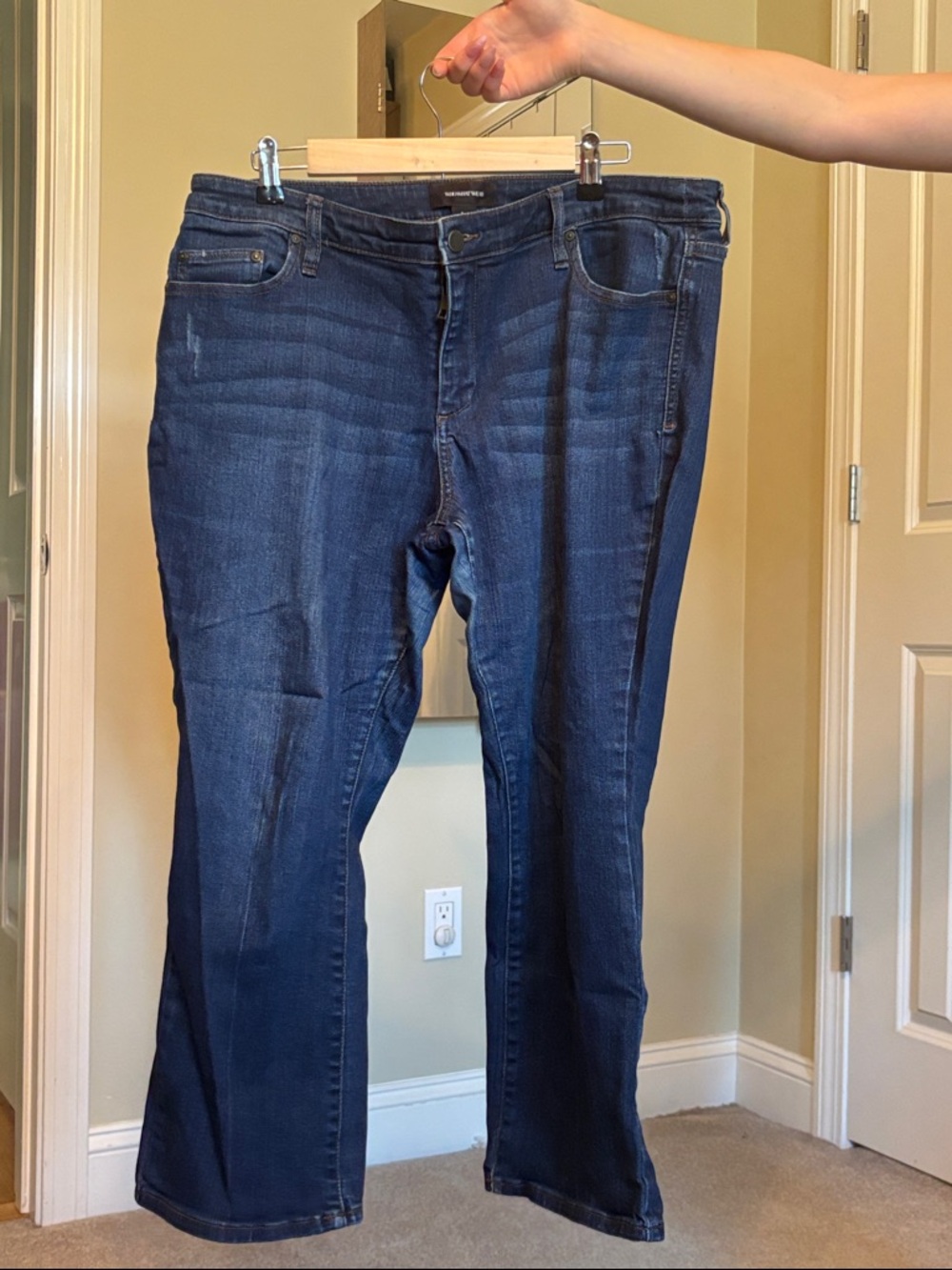 Who What Wear Dark Blue Ankle Jeans